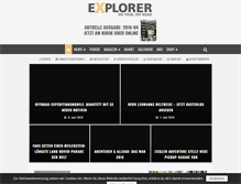 Tablet Screenshot of explorer-magazin.com